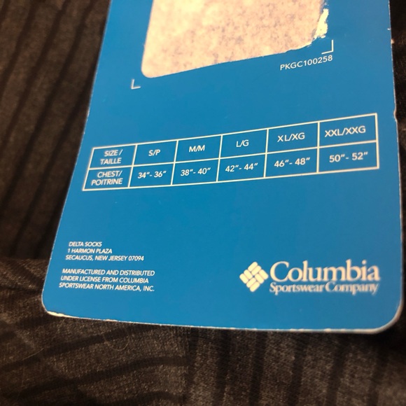 NWT Columbia sportswear striped tshirt small gray mens short sleeve - Picture 4 of 4